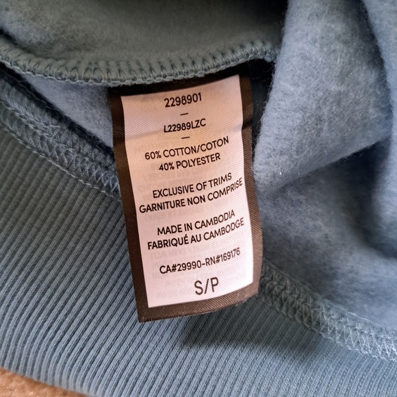 Lazy Pants Teal Blue Sweatshirt Women's Small Cozy Pullover Fleece NWT - Picture 8 of 11